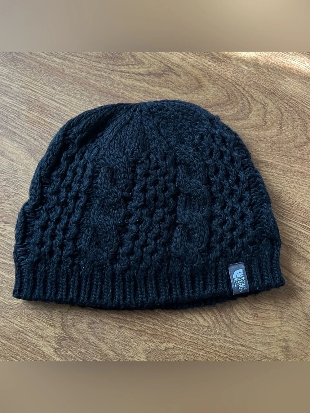 THE NORTH FACE BLACK CABLE MINNA BEANIE KNIT HAT UNISEX